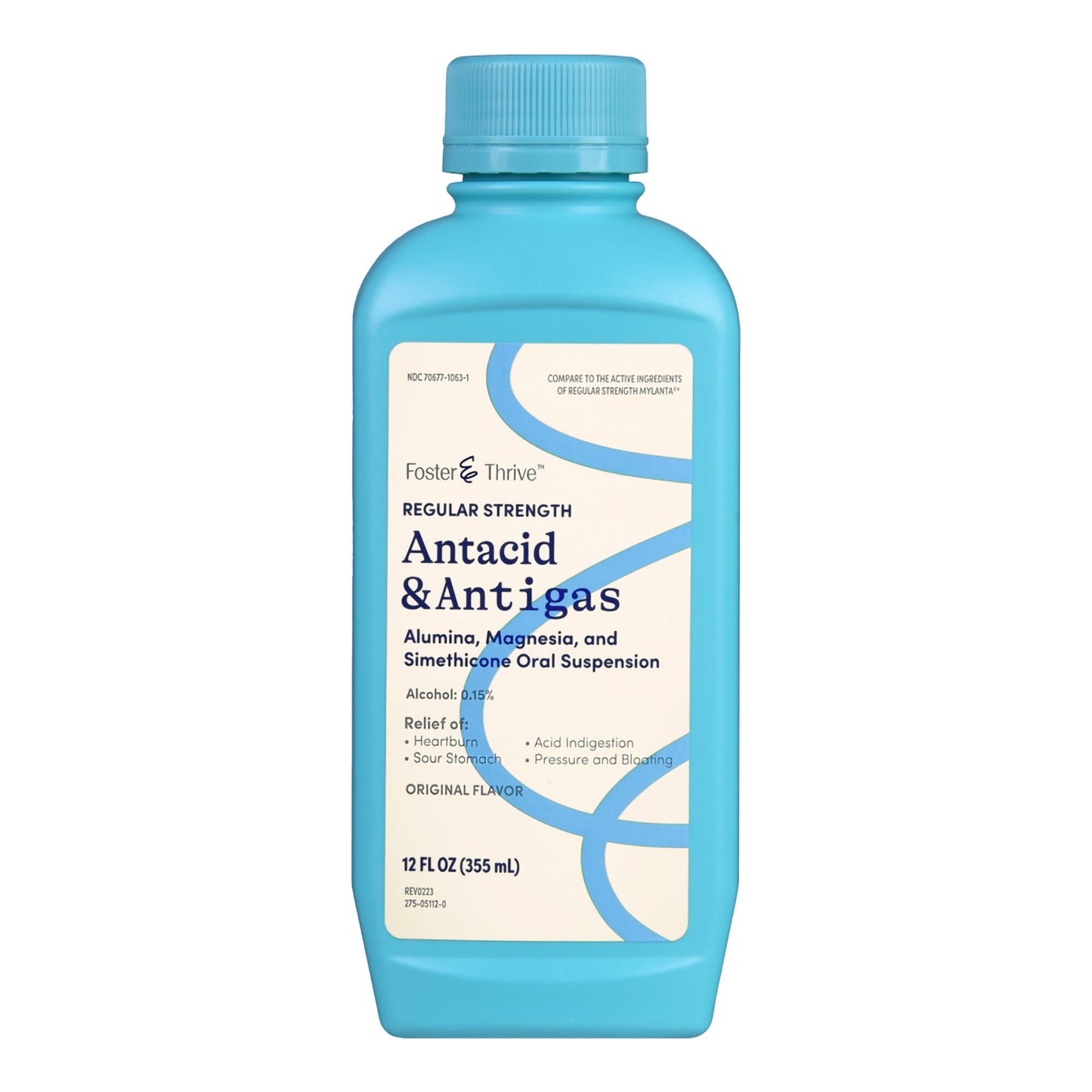 Antacid Foster & Thrive™ 200 mg - 200 mg - 20 mg / 5 mL Strength Liquid 12 oz.