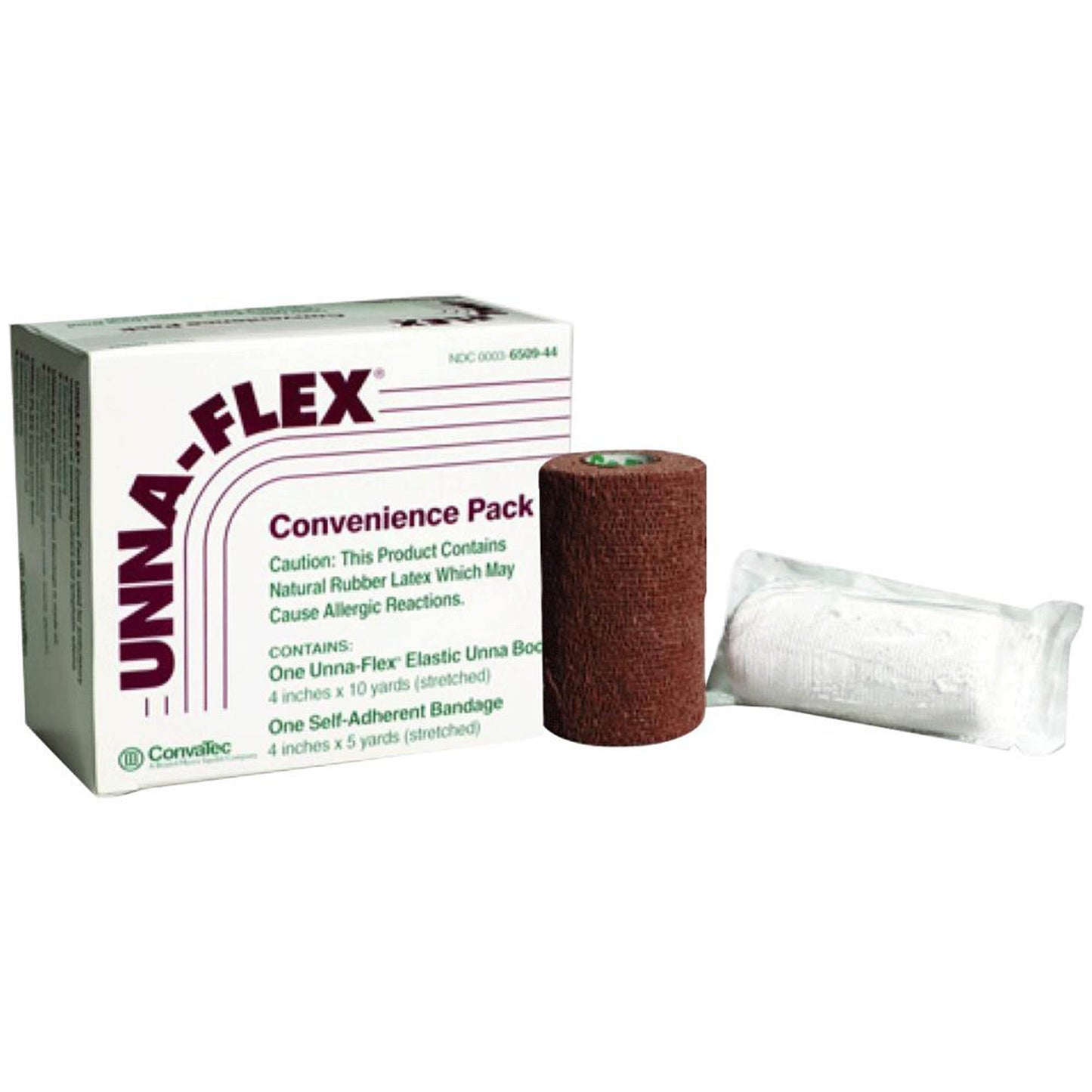 Unna Boot Stretch / Self-Adherent Bandage Unna-Flex® Zinc Oxide 4 Inch X 10 Yard / 4 Inch X 5 Yard