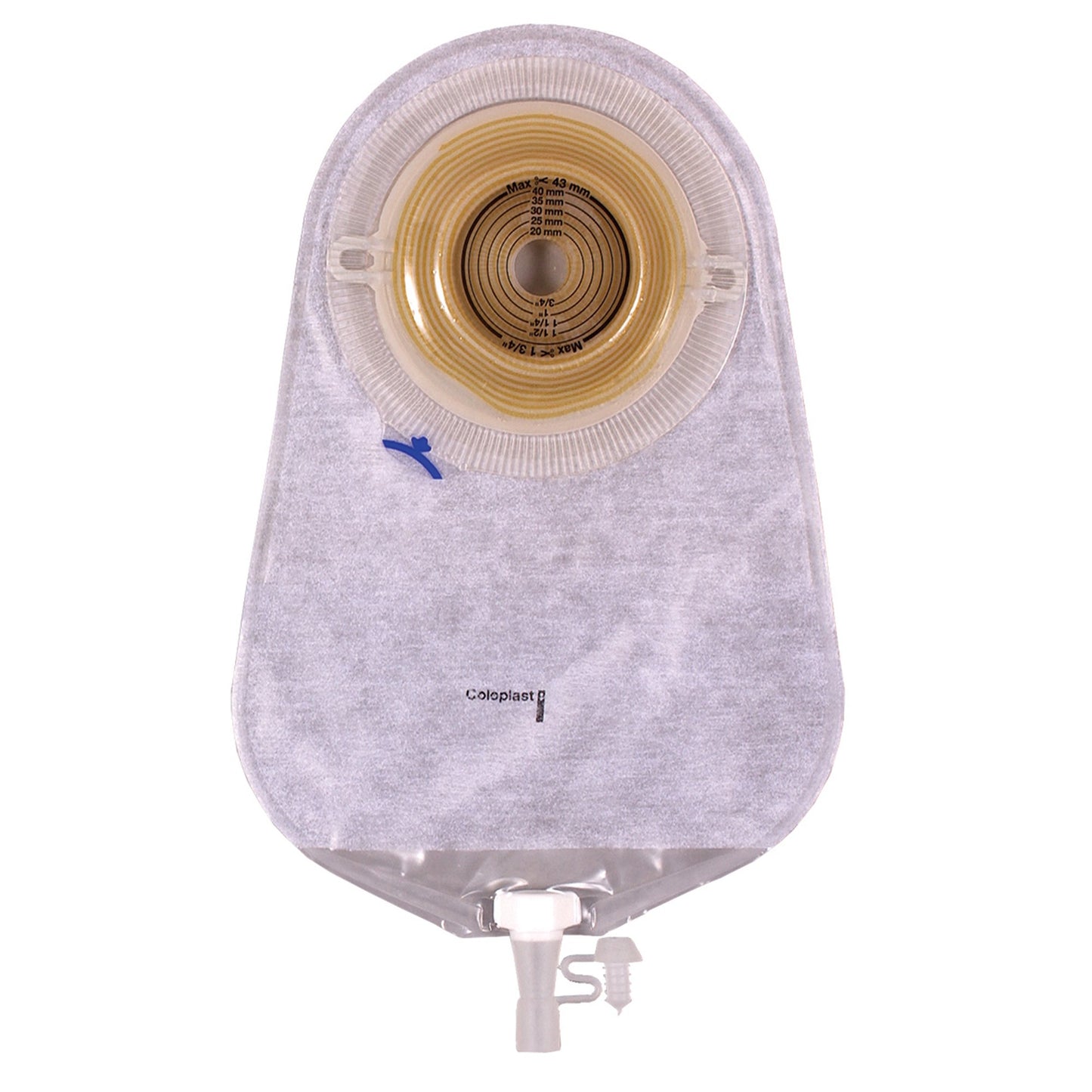 Urostomy Pouch Assura® New Generation One-Piece System 10-3/4 Inch Length Convex, Trim to Fit 5/8 to 1-5/16 Inch Stoma Drainable