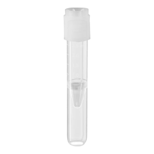 Test Tube Plain 2.5 mL Screw Cap Polypropylene Tube