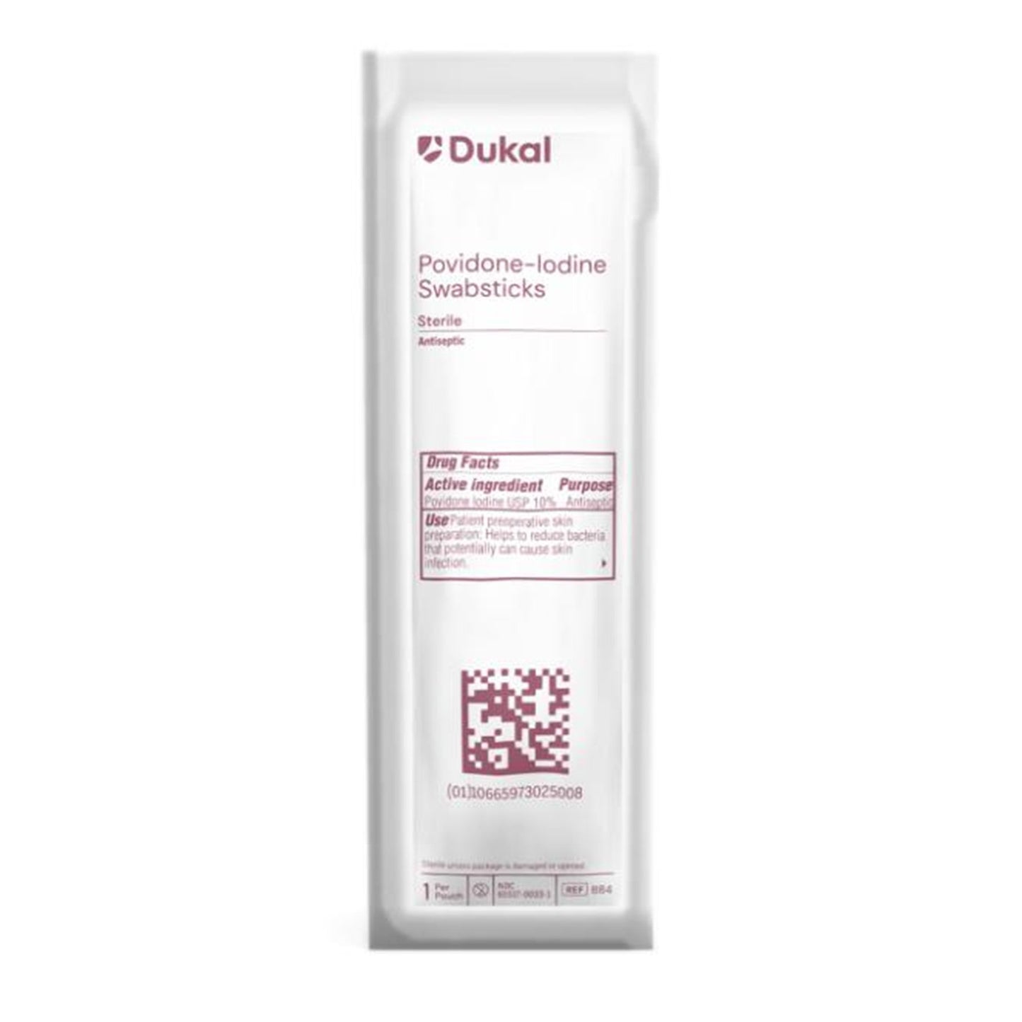 Impregnated Swabstick Dukal 10% Strength Povidone-Iodine Individual Packet Sterile