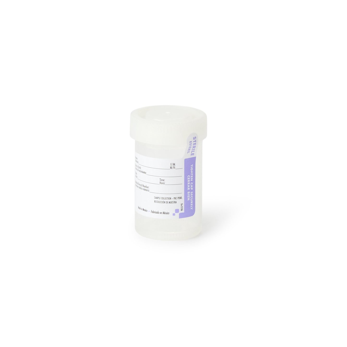 Urine Specimen Container Tite-Rite™ 53 mm Opening 90 mL (3 oz.) Screw Cap Patient Information Sterile