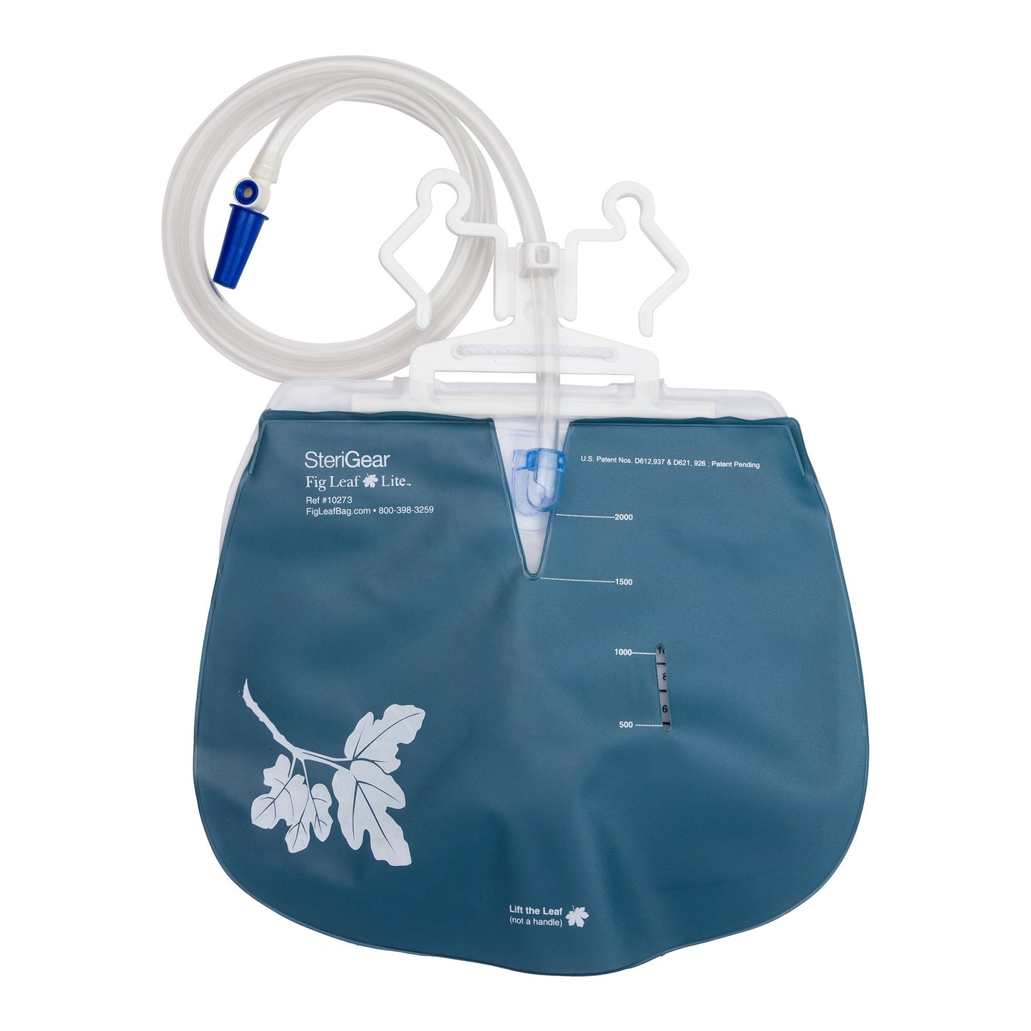 Urinary Drain Bag The Fig Leaf™ Lite Anti-Reflux Valve Sterile 2,000 mL Vinyl