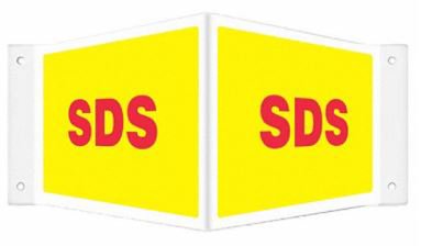 Wall Sign Hazardous HCL SDS Sign