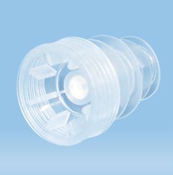 Tube Closure Polypropylene Archiving Cap Light Blue For S-Monovette / 13 to 16 mm Blood Collection Tubes NonSterile