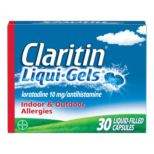 Allergy Relief Claritin® Liquigels® 10 mg Strength Gelcap 30 per Box