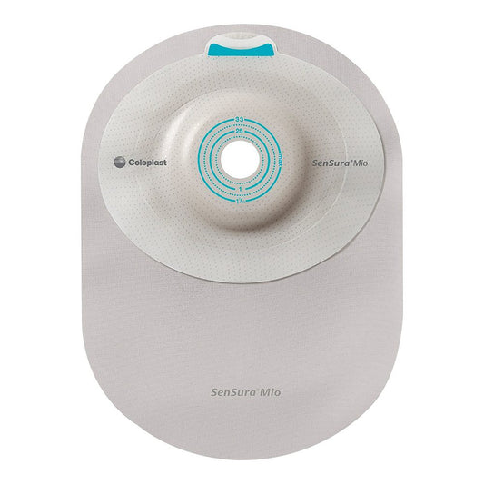 Ostomy Pouch SenSura® Mio Convex One-Piece System 8-1/4 Inch Length, Maxi Convex Light, Trim to Fit 5/8 to 1-5/16 Inch Stoma Closed End