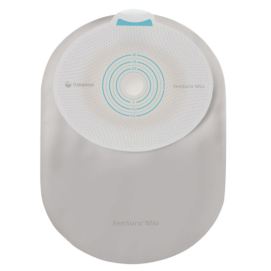 Ostomy Pouch SenSura® Mio One-Piece System 8-1/4 Inch Length, Maxi Flat, Pre-Cut 1-3/16 Inch Stoma Closed End