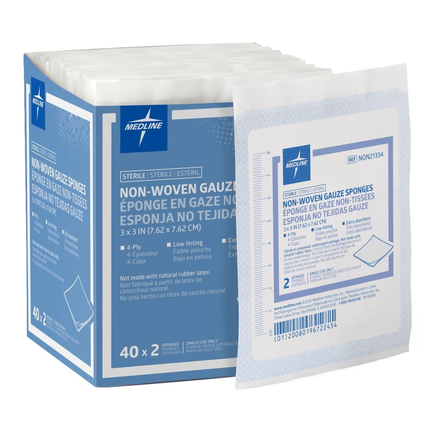 Nonwoven Sponge Avant Gauze® 3 X 3 Inch 4-Ply Sterile 2 per Pack