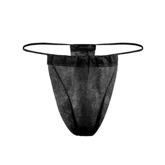 Thong Panty Dukal Black Disposable