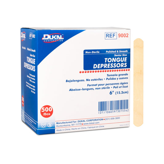Tongue Depressor Dukal™ 6 Inch Length Wood Senior