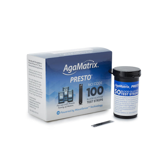 Blood Glucose Test Strips Wavesense® Presto® 100 Strips per Pack