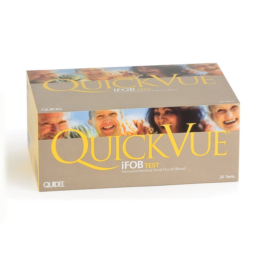 Cancer Screening Test Kit QuickVue® iFOB Fecal Occult Blood Test (iFOB or FIT) 20 Tests CLIA Waived