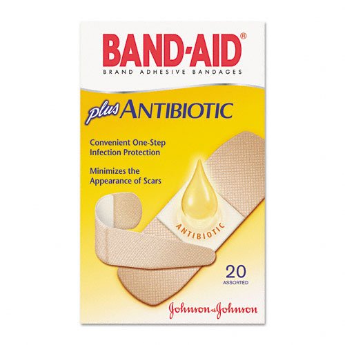 Adhesive Strip Band-Aid® with Neosporin® Plastic / Neosporin Tan 3/4 X 3 Inch / 1 X 3 Inch Sterile
