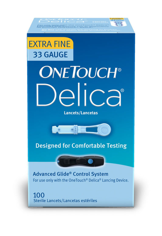 Lancet for Lancing Device OneTouch® 33 Gauge Non-Safety Twist Off Cap Finger