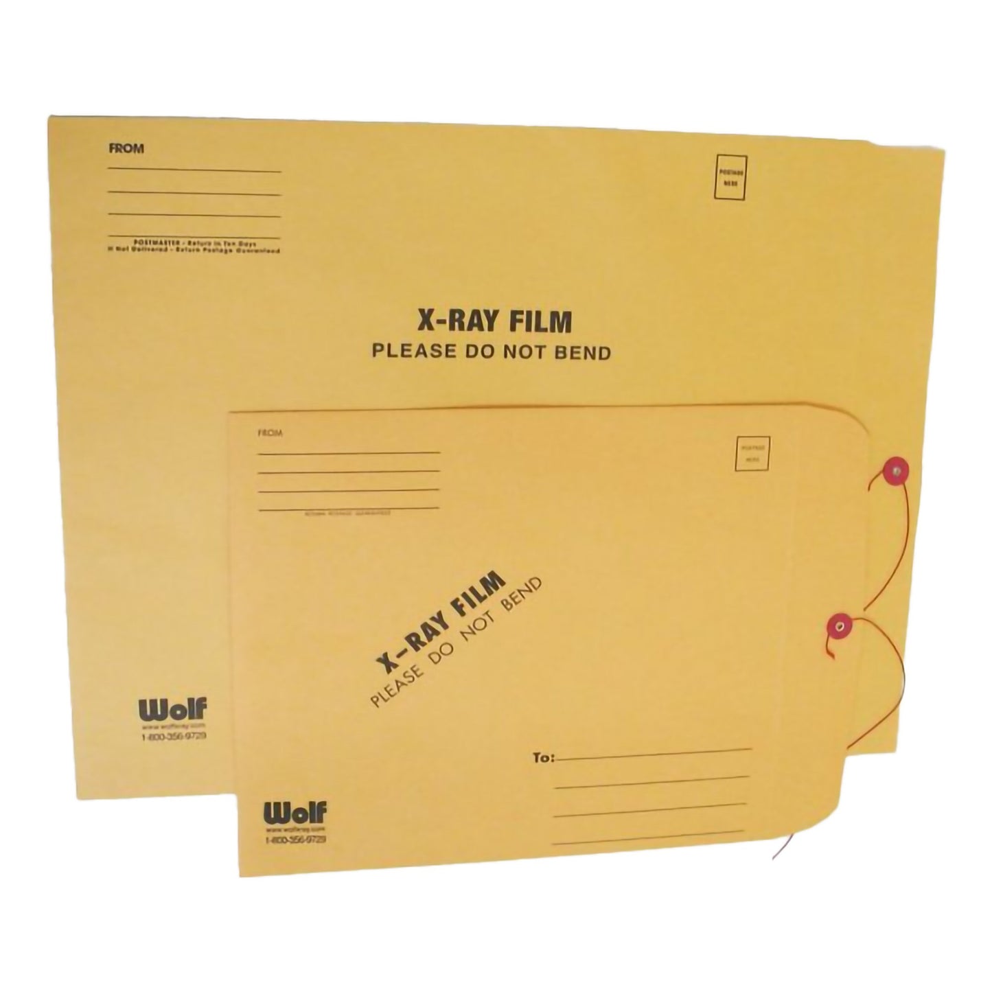 X-Ray Film Mailing Envelope Gold 10 X 12 Inch