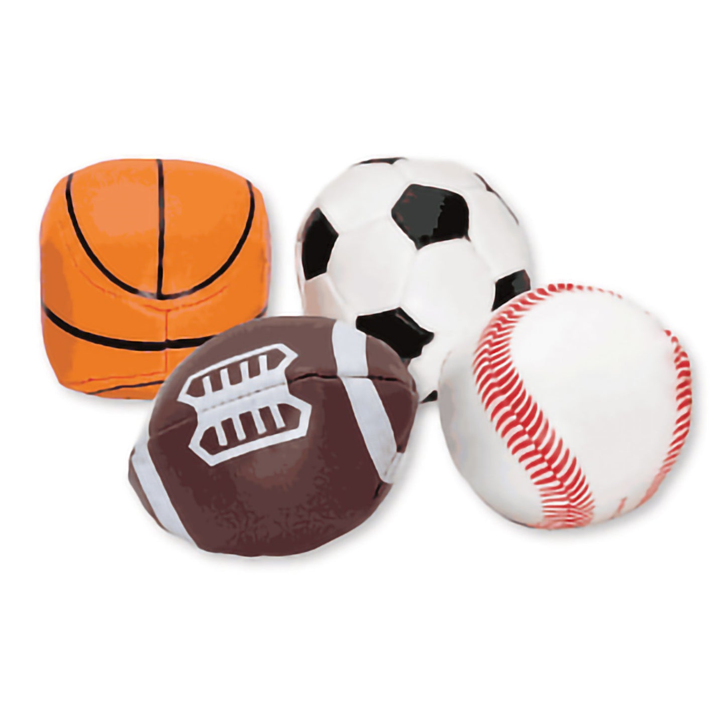 Kids Love Stickers® 24 per Pack Soft Sport Balls Toys 2 Inch