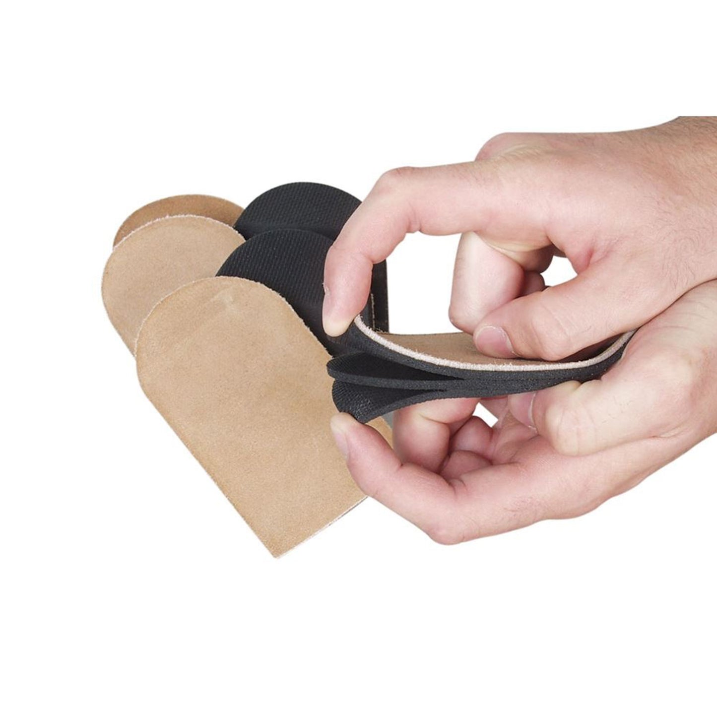 Heel Lift AliMed® Adjustable Leg Lift Leather / Rubber Female 8 to 10 / Male 6-1/2 to 8-1/2 Beige / Black