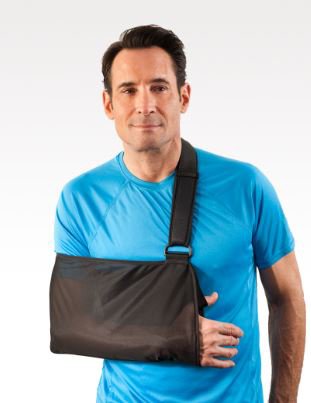 Shoulder Sling Breg® Essential X-Large Mesh Fabric D-Ring / Hook and Loop Strap Closure Envelope Left or Right Arm