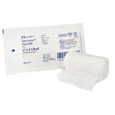 Fluff Bandage Roll Dermacea™ 3 Inch X 4-1/8 Yard 3-Ply Sterile 1 per Pouch